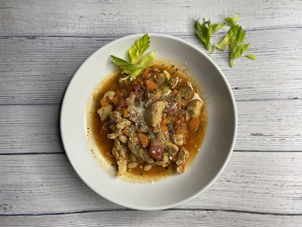 Groentsoep met Kip — receptfoto