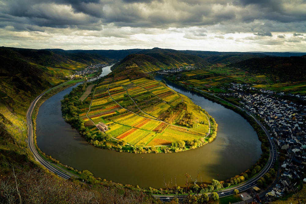 a river running through a valley