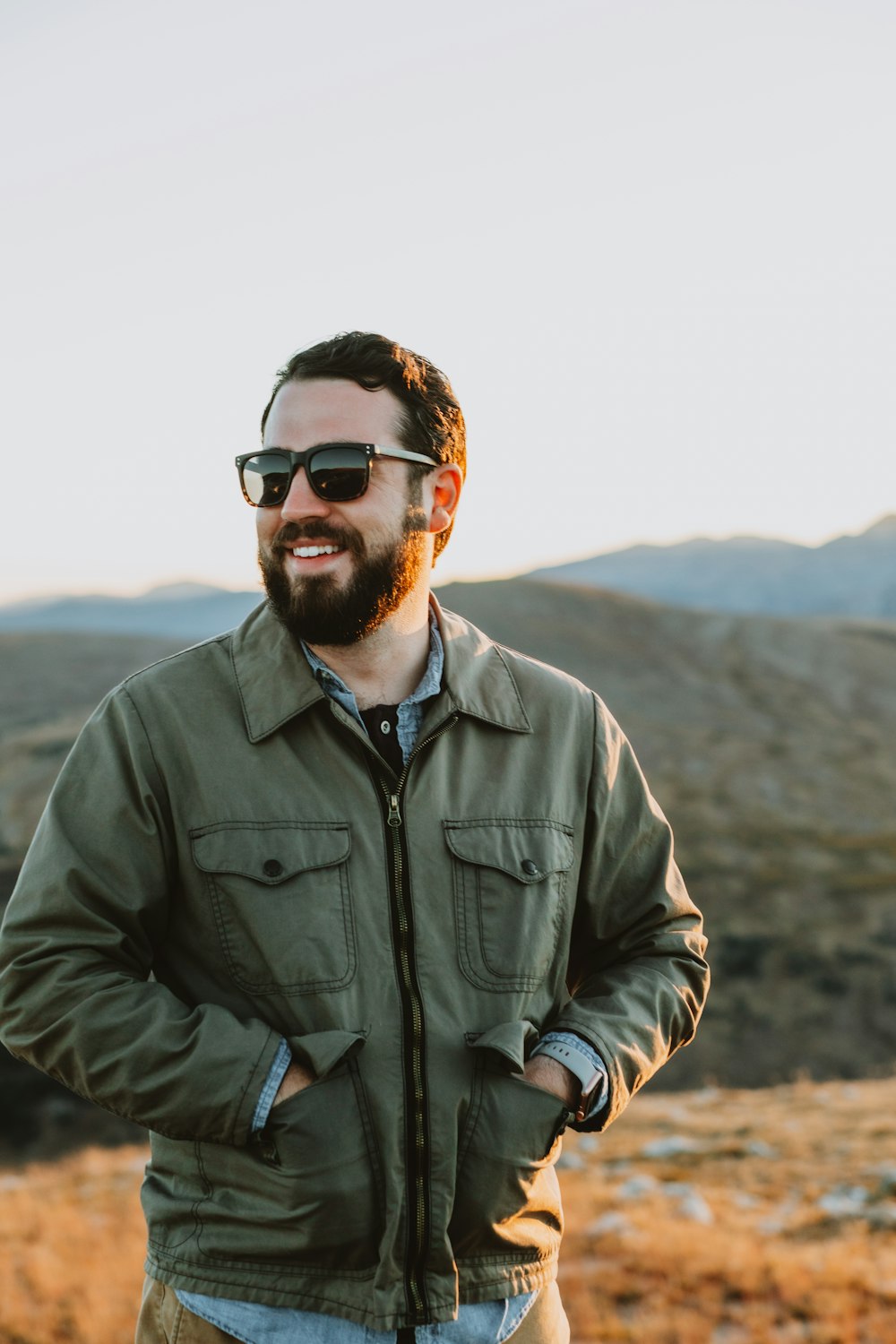 a man wearing sunglasses