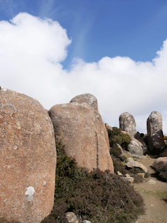 a group of large rocks