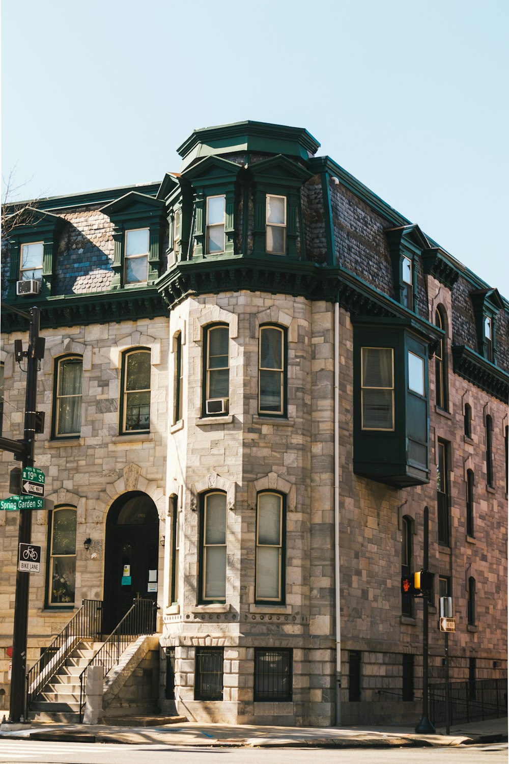 a large brick building