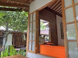 An outdoor space adorned with eco-conscious interior designs.