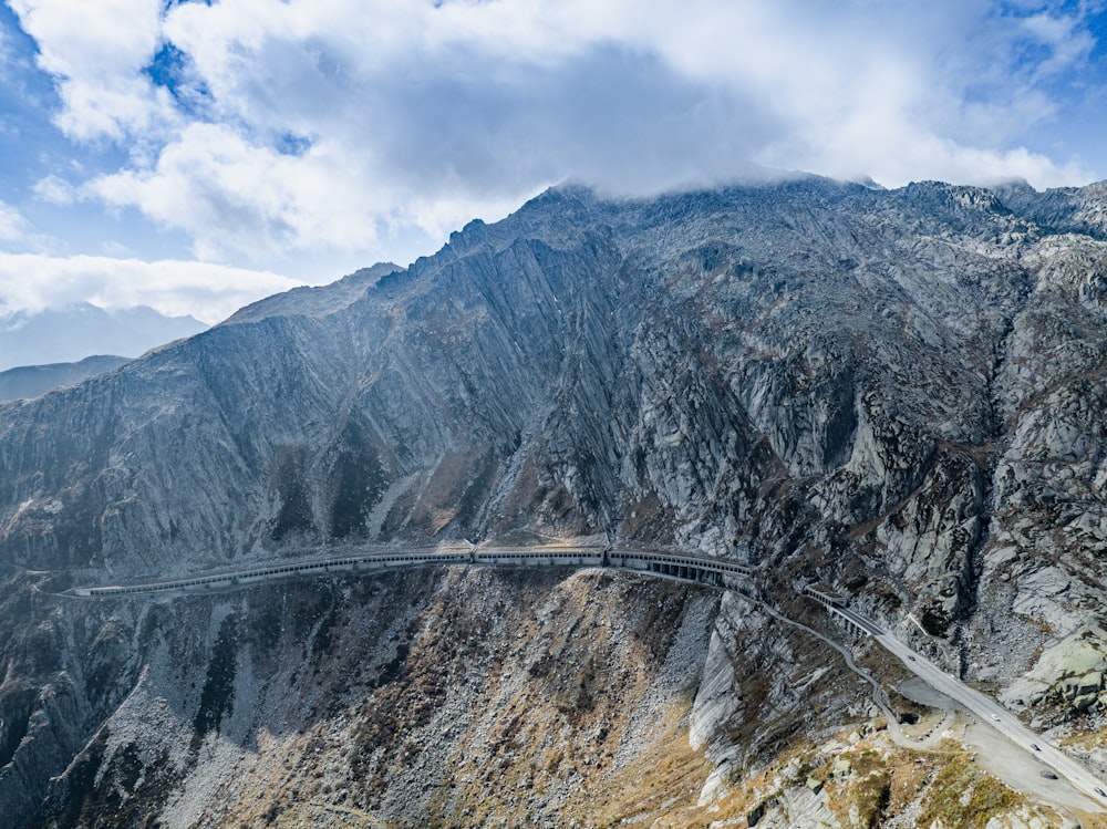 a road on a mountain