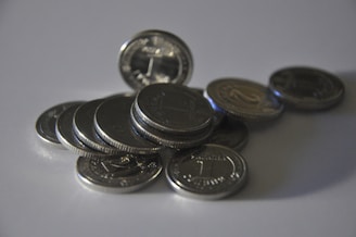 a pile of coins