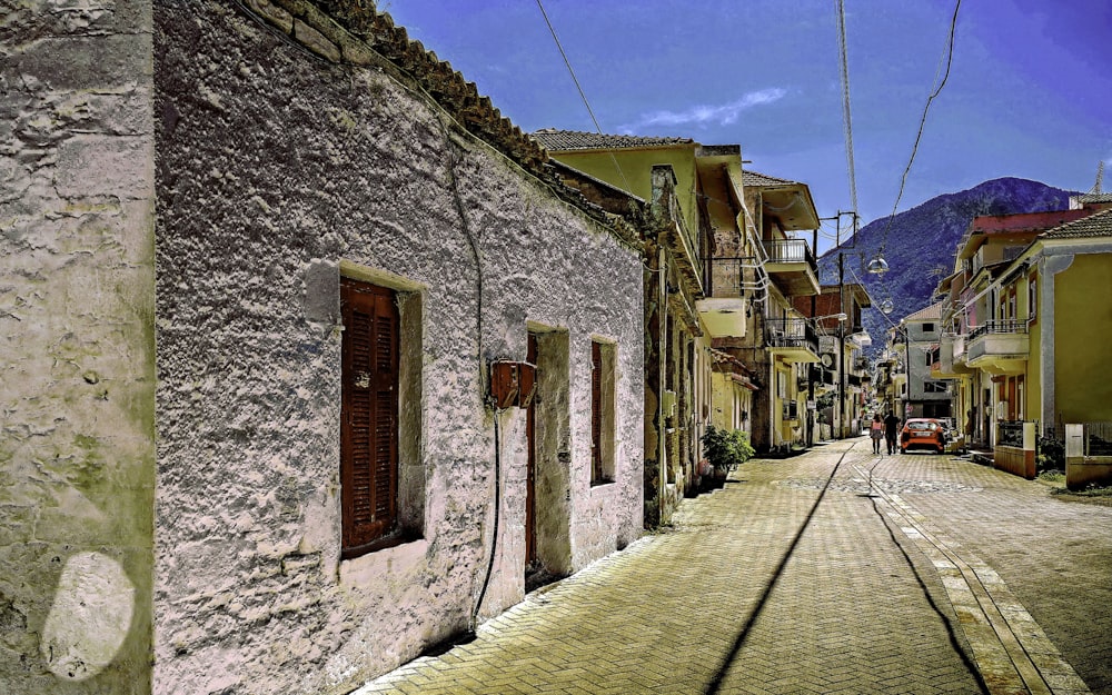 a street with buildings on both sides