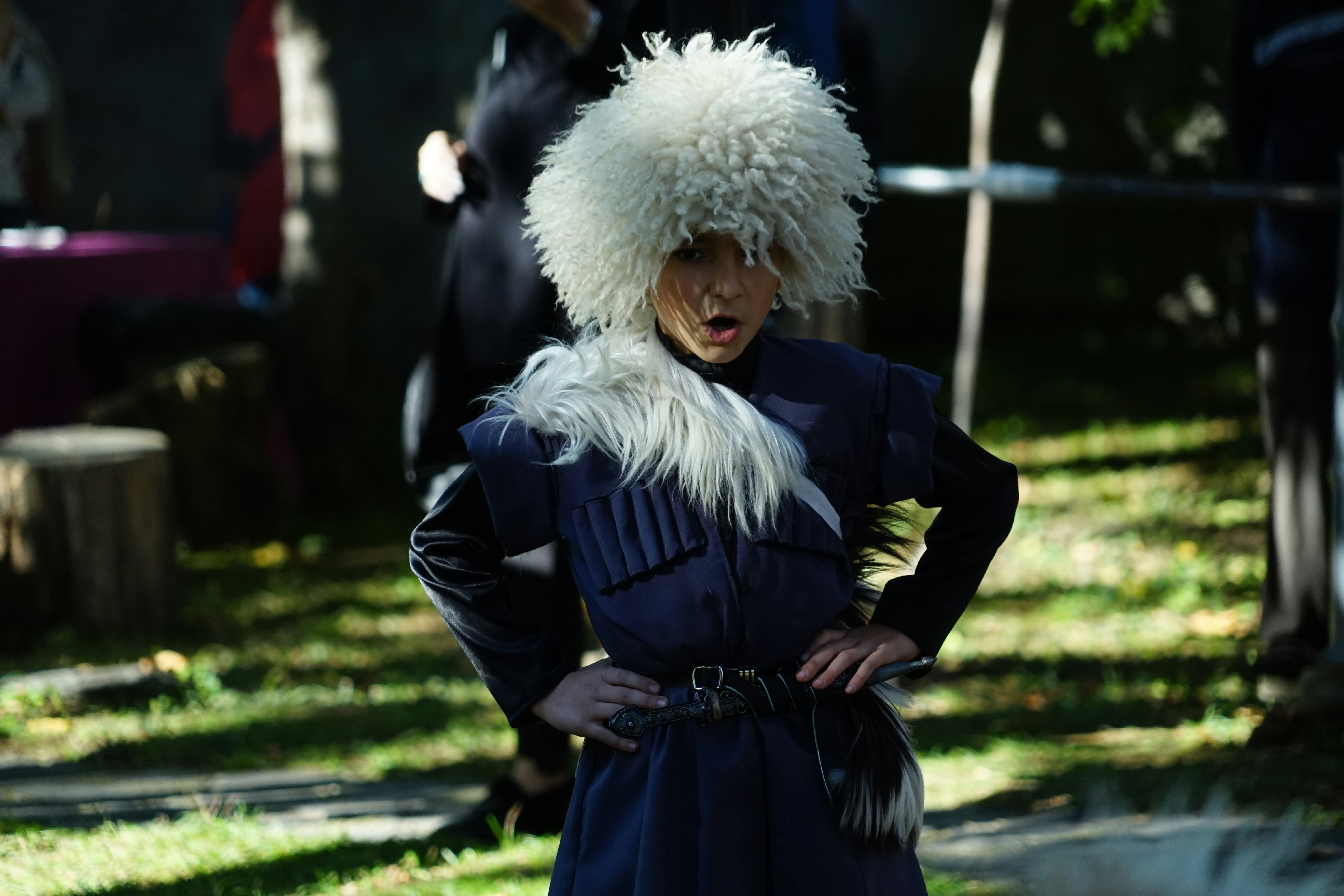 a person in a garment