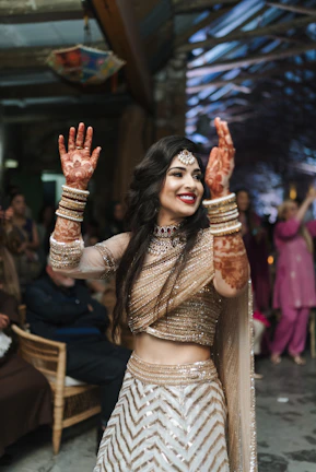 a woman in a garment