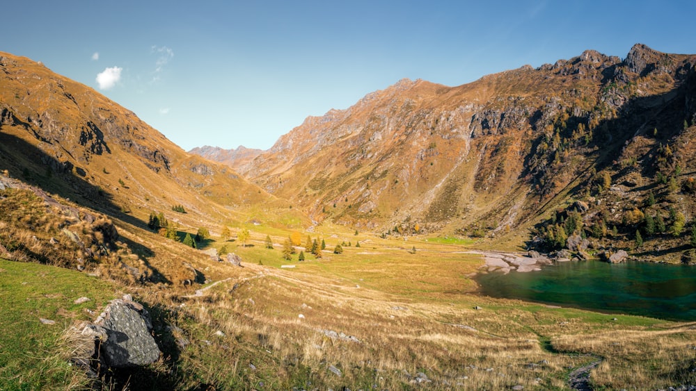 a river running through a valley