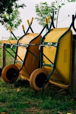 a yellow and black tractor
