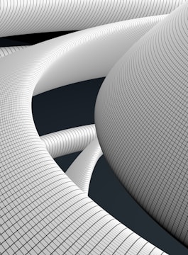 Sketches showing architectural forms intertwined with flowing organic patterns.