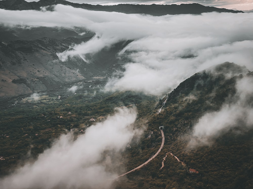 aerial view of a mountain