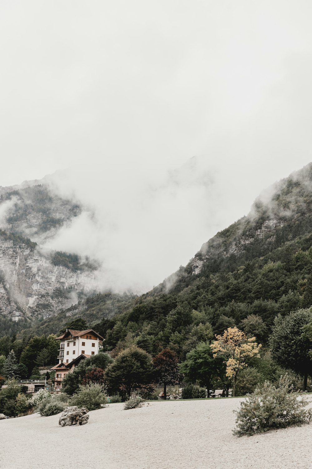 a house in the mountains