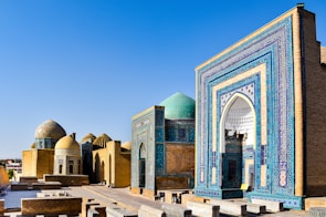 a group of colorful buildings