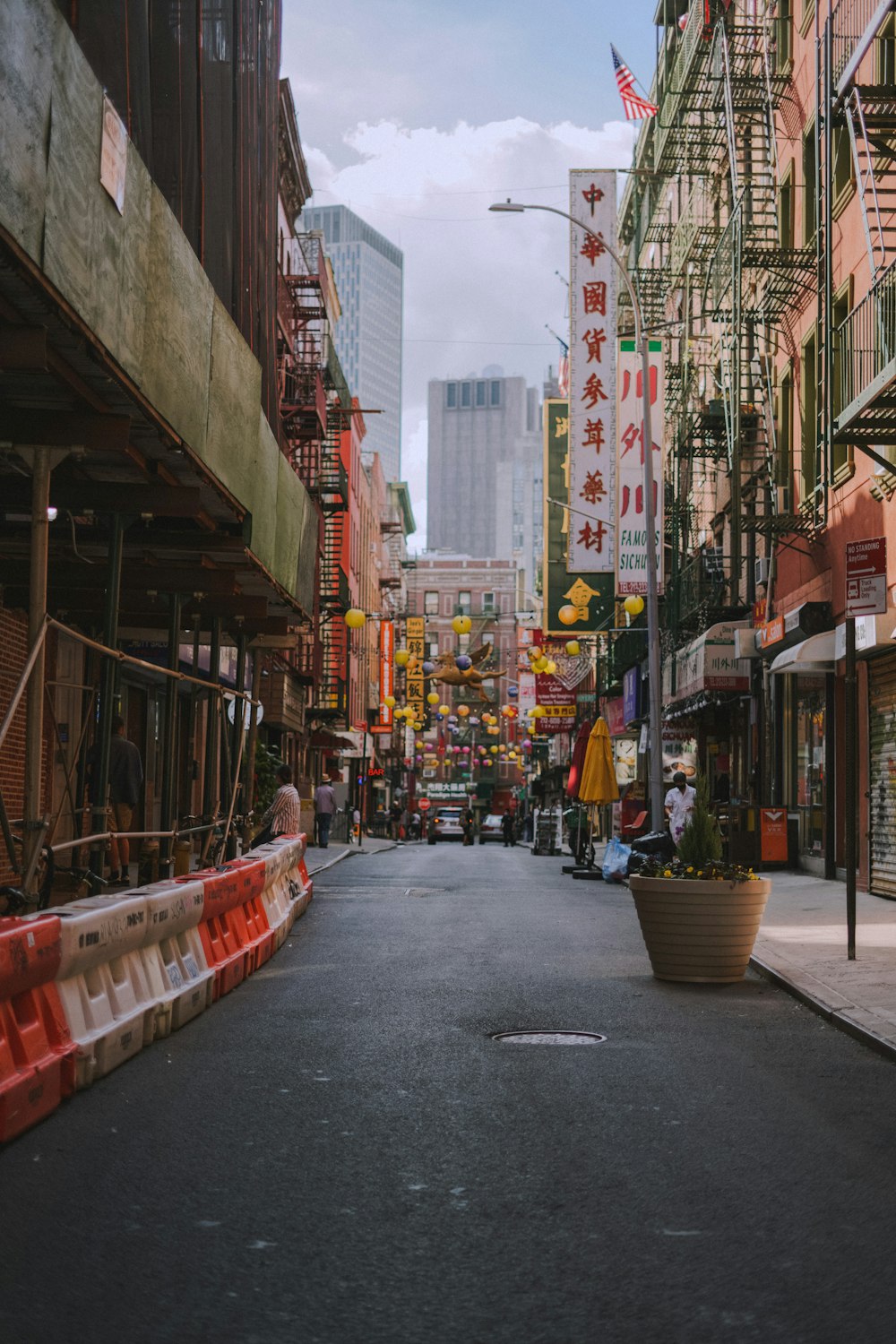 a street with buildings on both sides