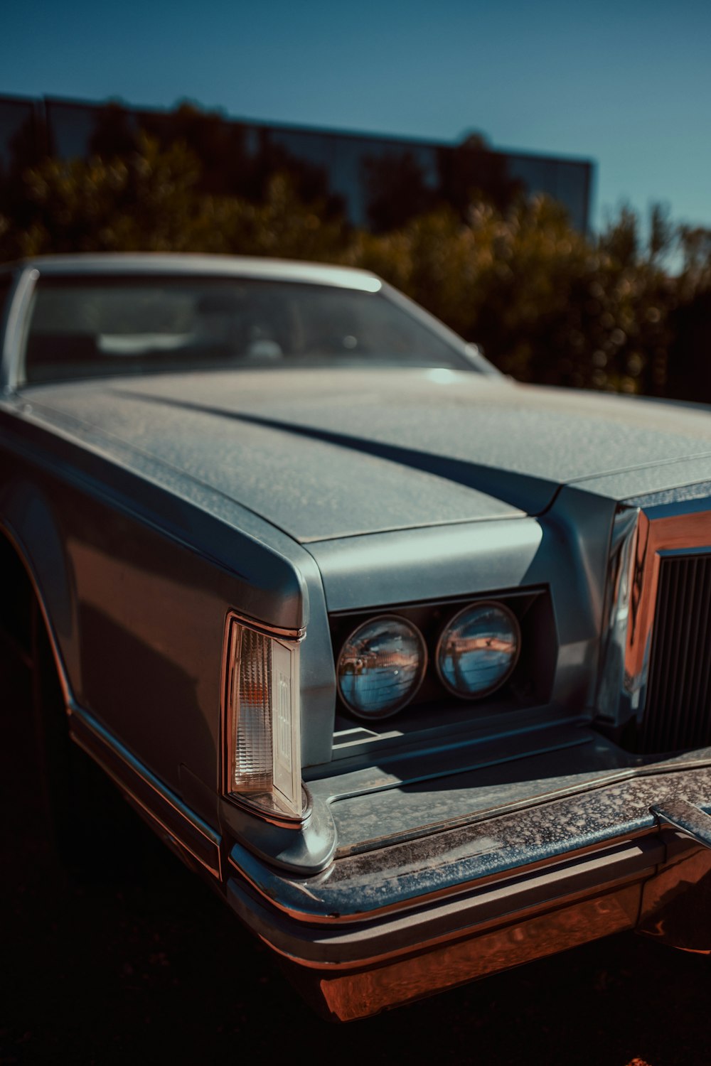 a car parked on the side of the road