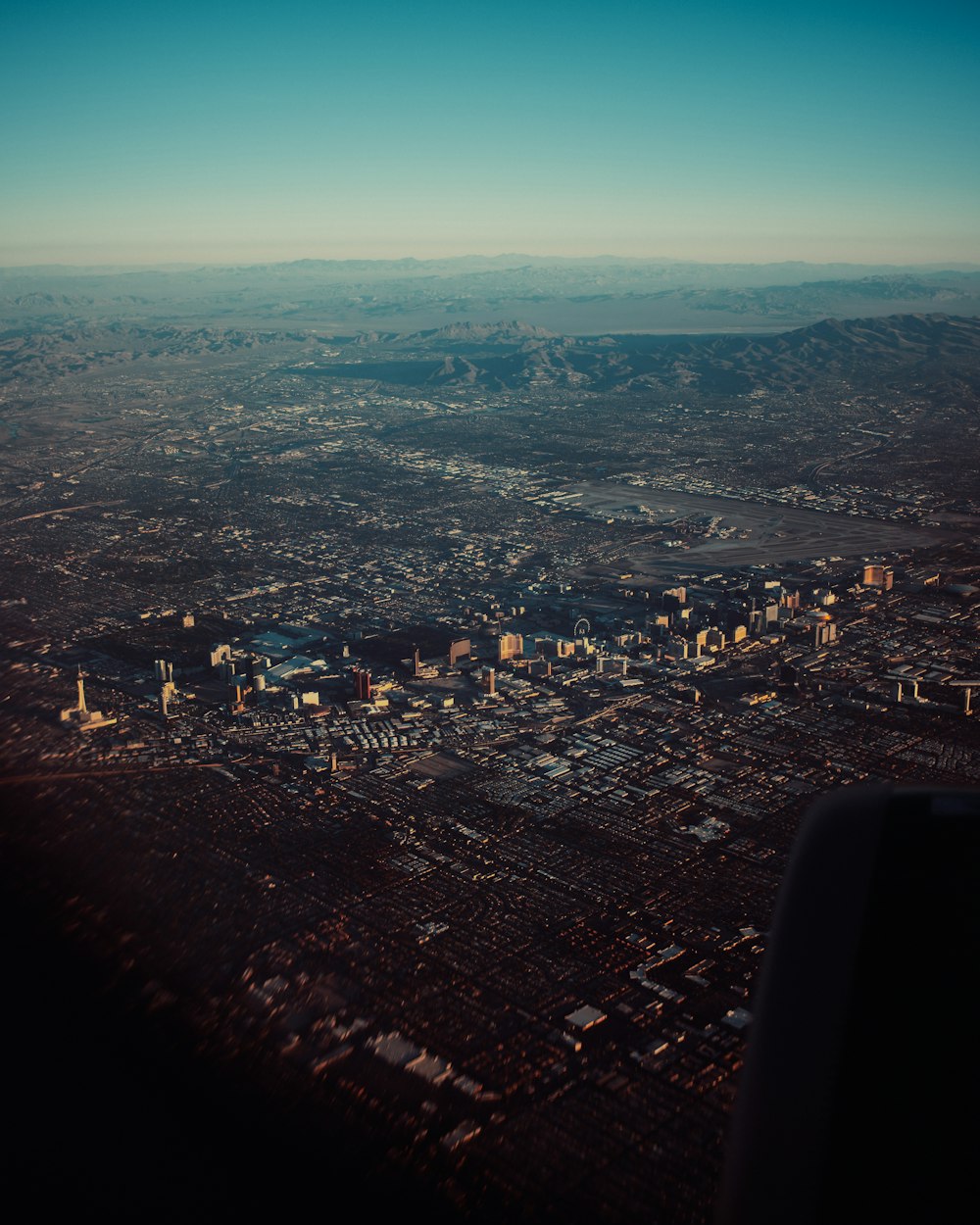 a city seen from above