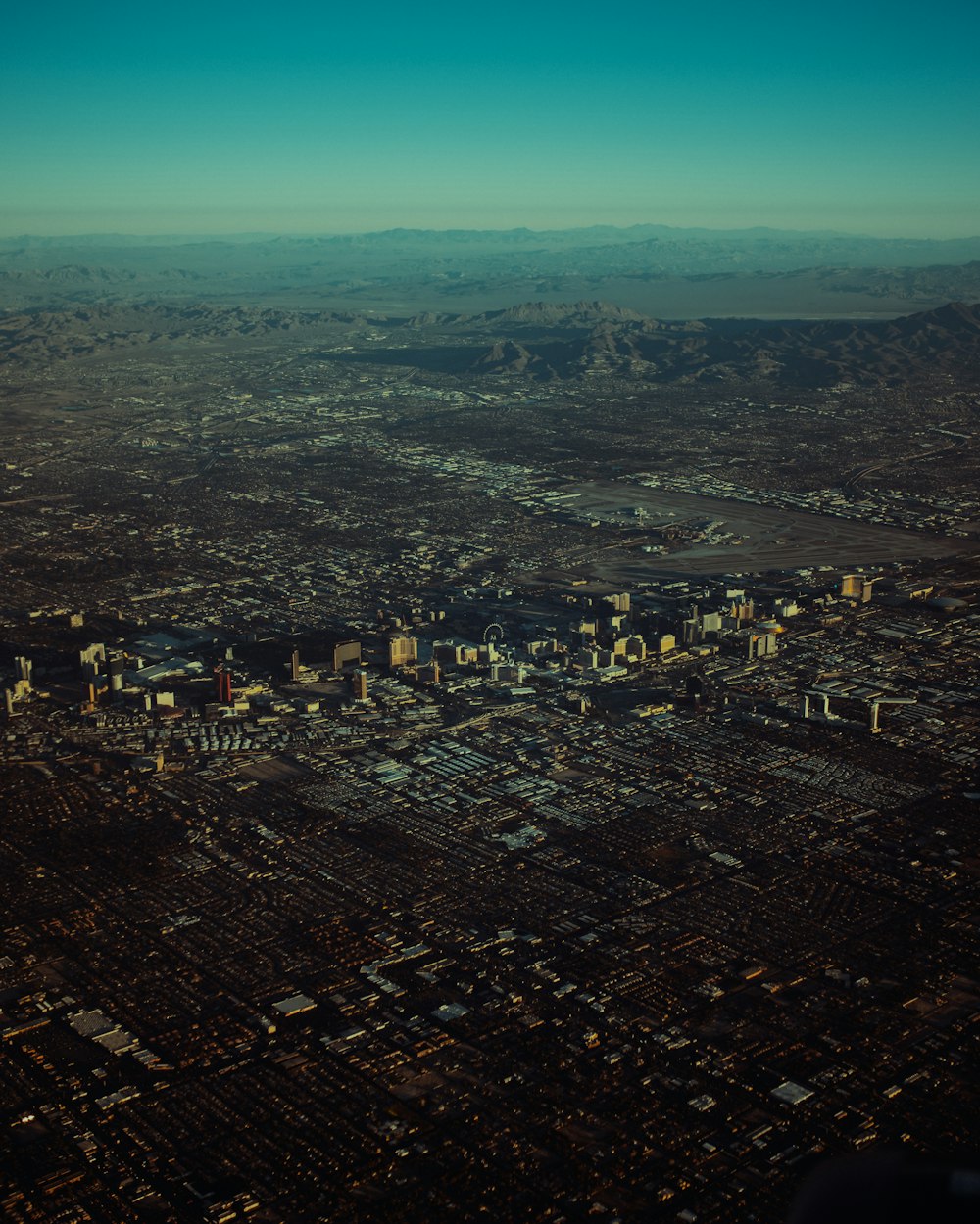 a city seen from above