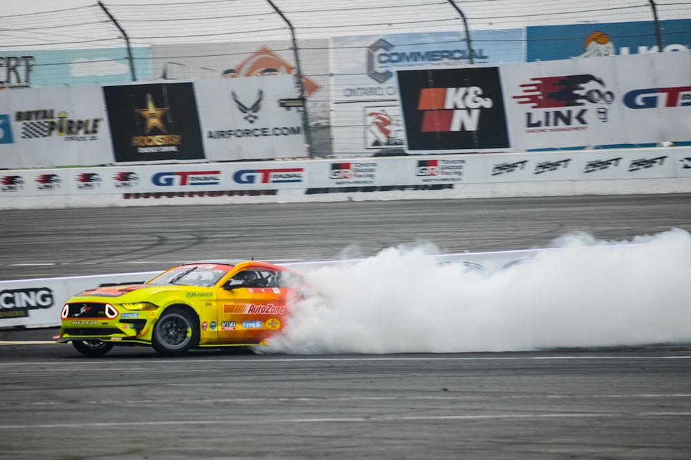 a race car on a track