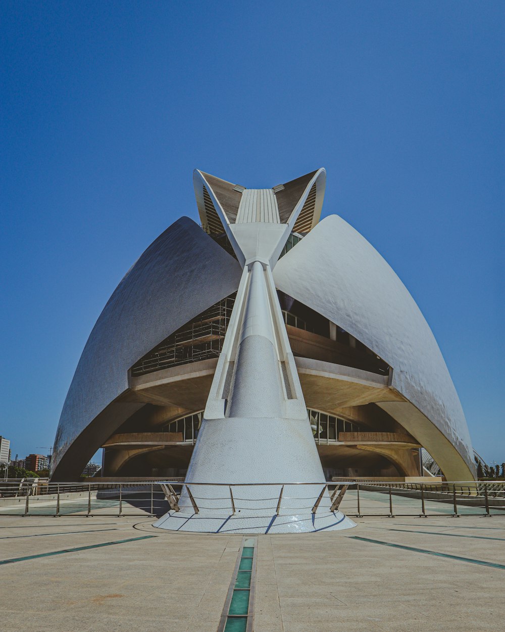 a large white sculpture