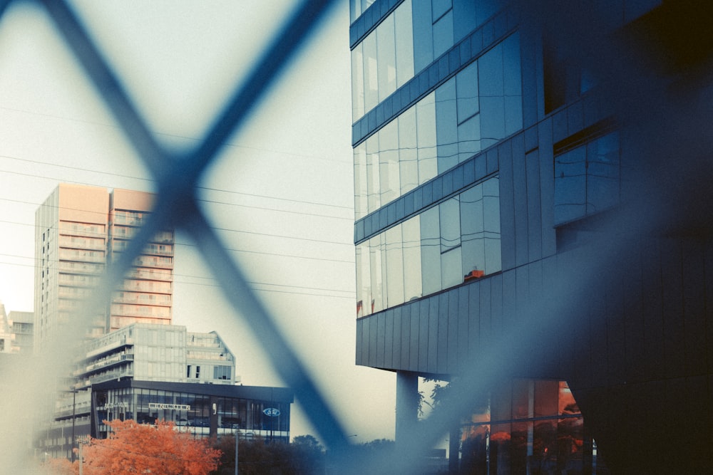 a building with glass windows