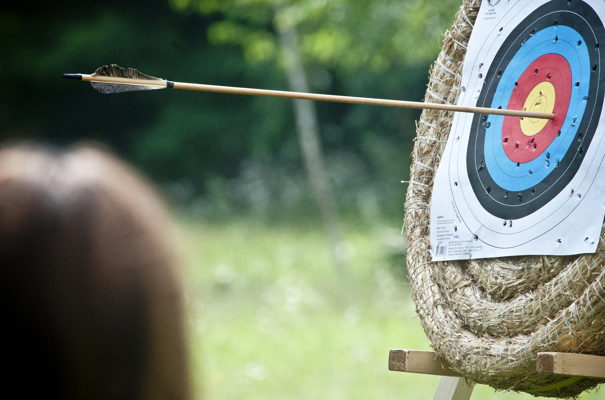 Archer aiming a bow