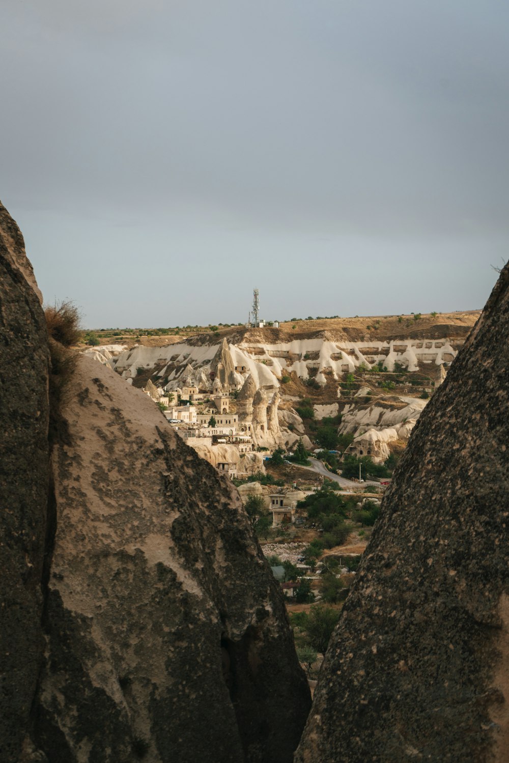 a city built on a cliff