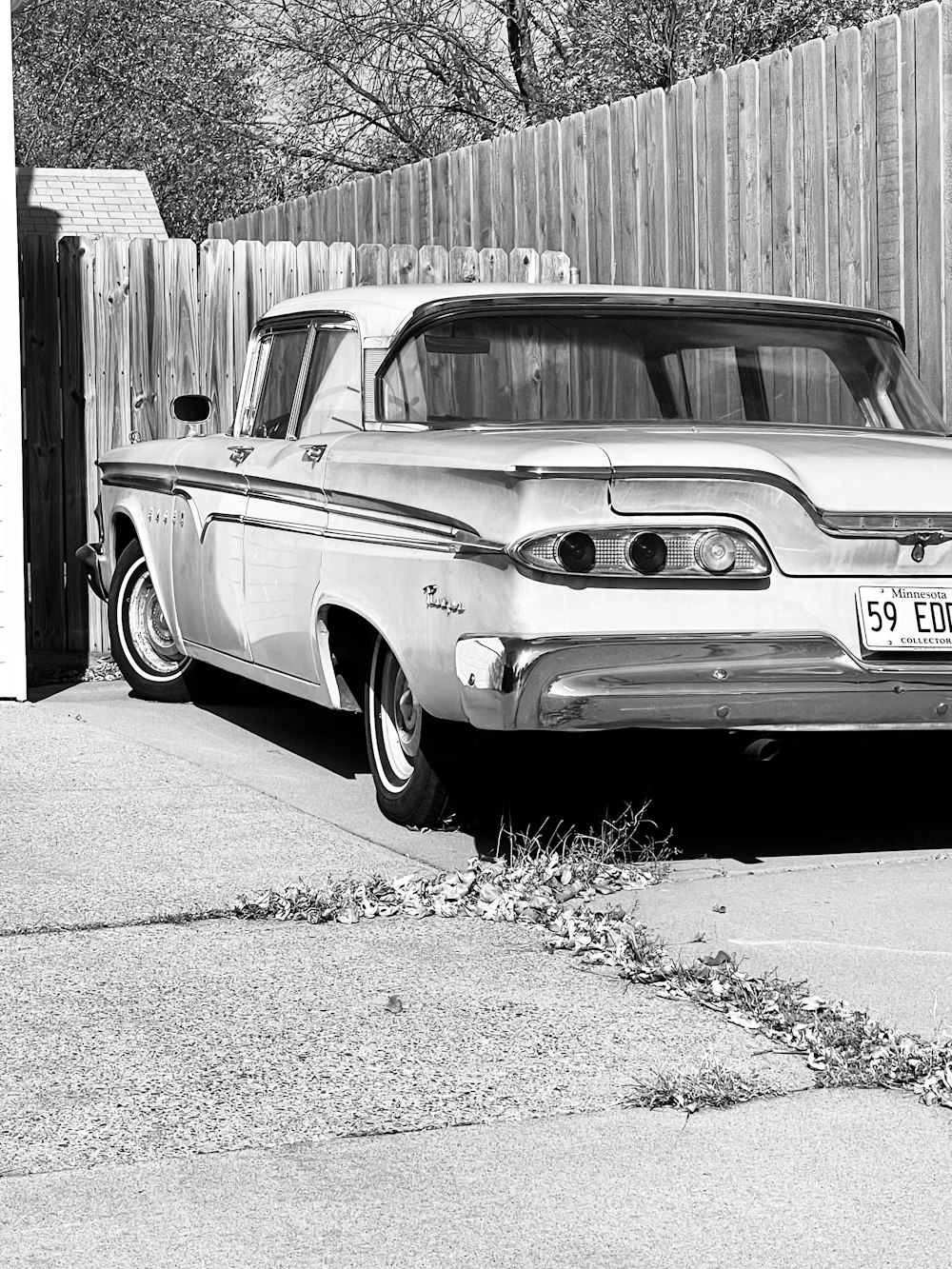 a car parked in a driveway