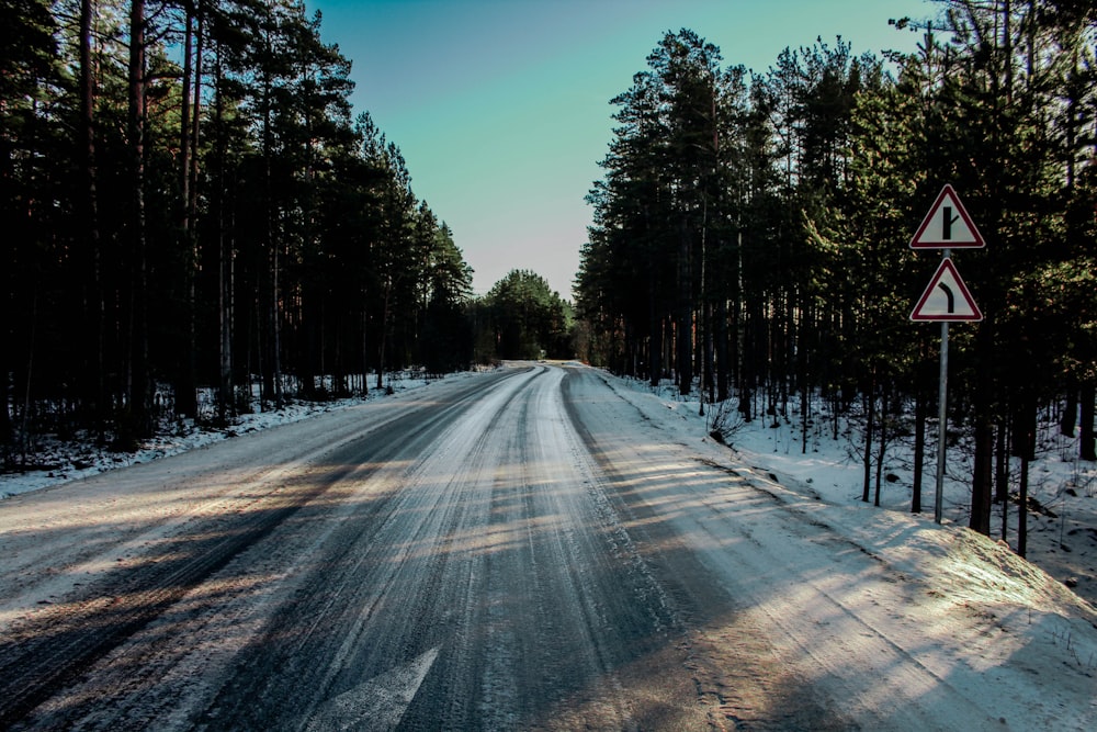 a road with a sign on it