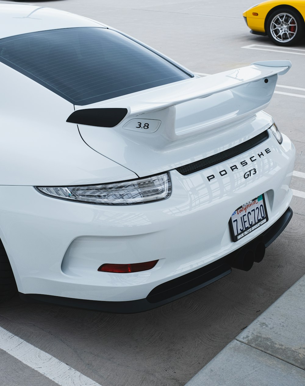 a white sports car