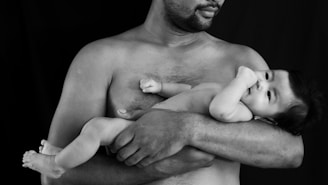 a man and a woman lying down