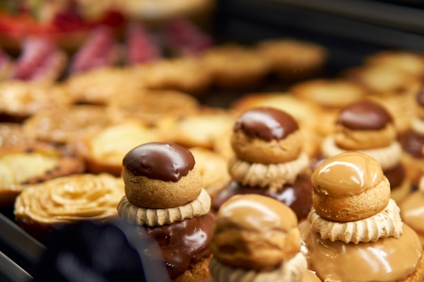 a group of cupcakes with frosting