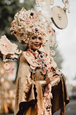 a person wearing a crown