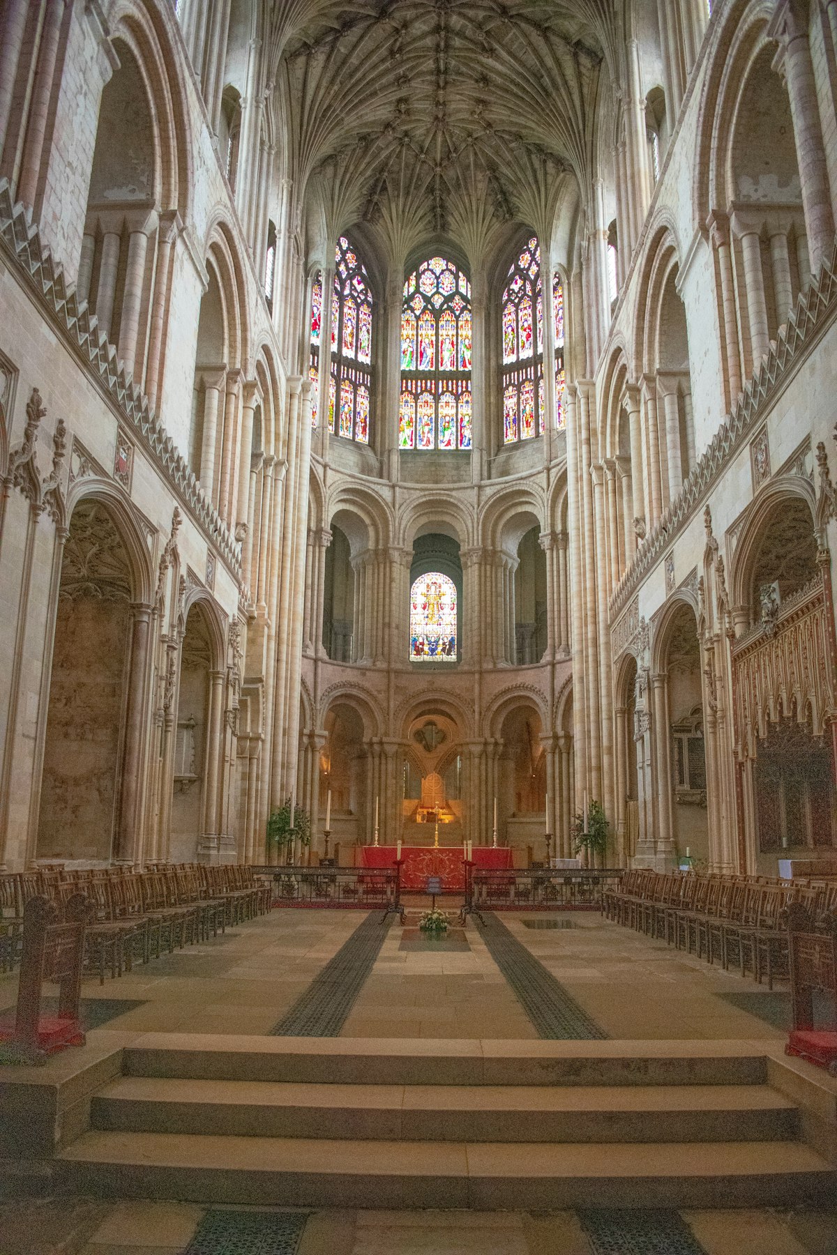Norwich Cathedral, the medieval cathedral at the heart of the historic city of Norwich