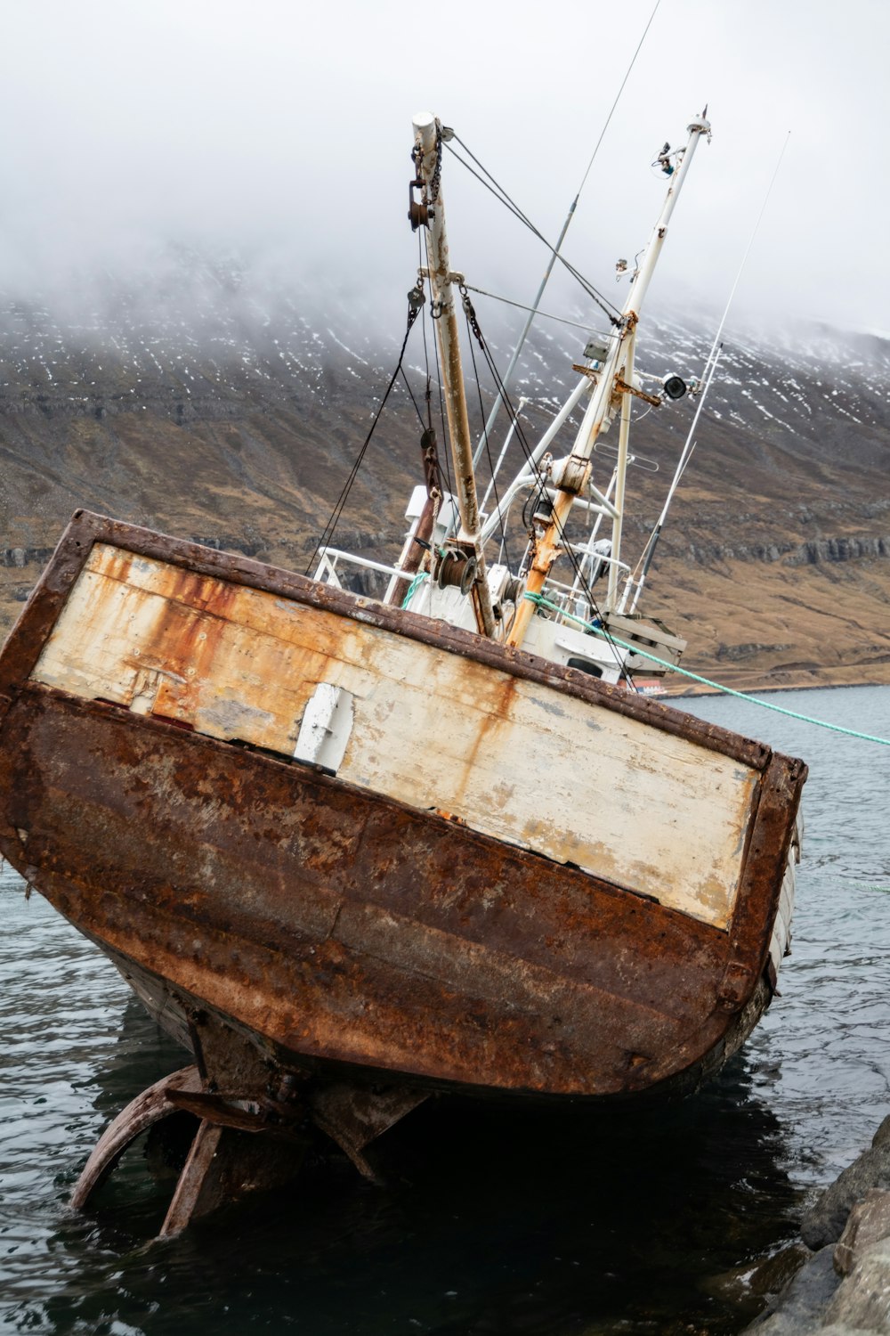 a boat in the water