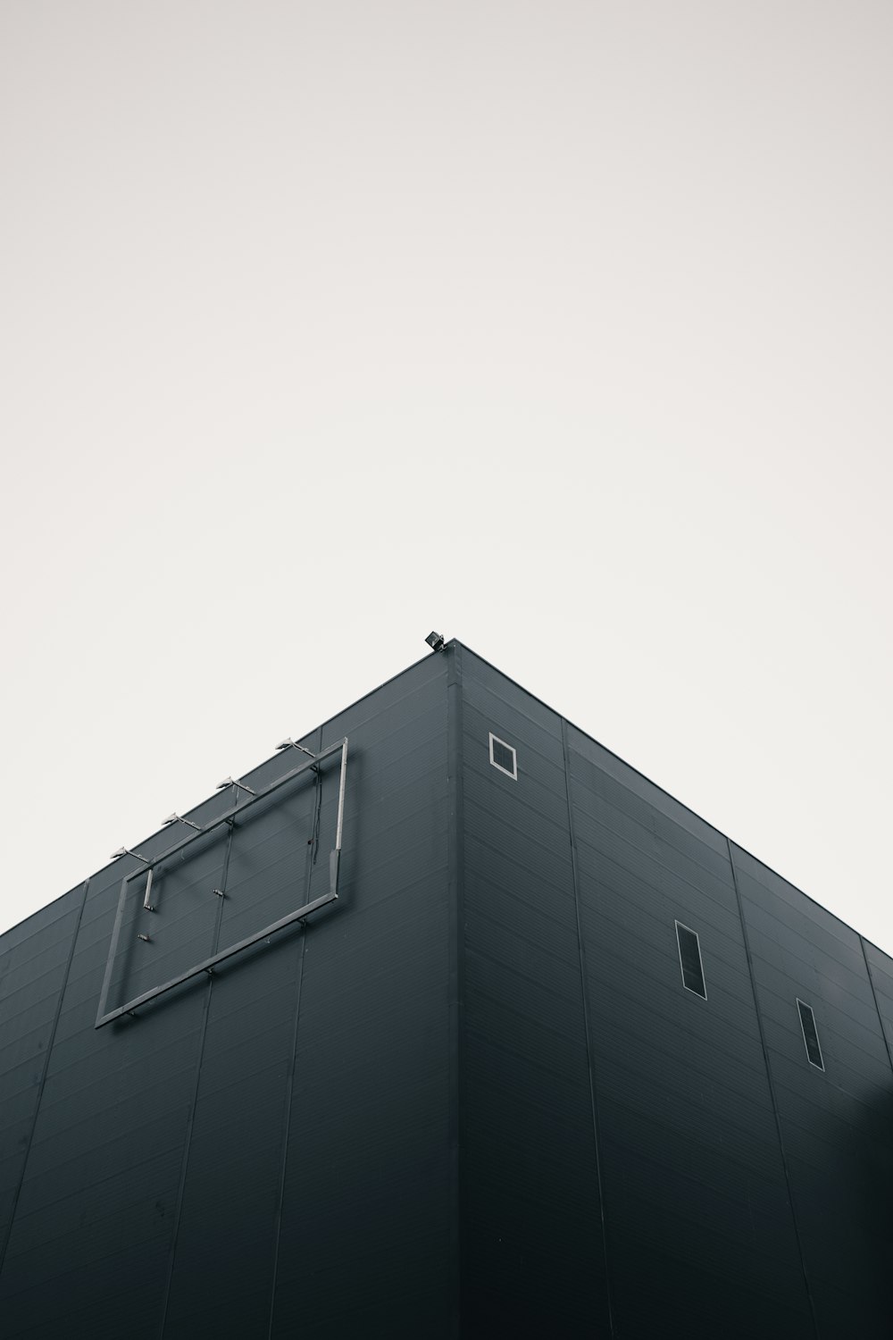 a building with a solar panel