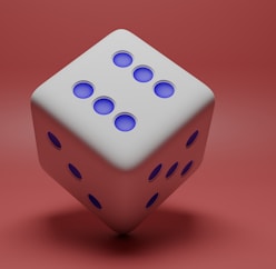 a close-up of a dice