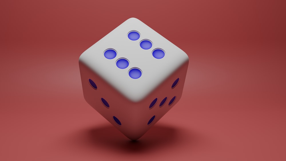 a close-up of a dice