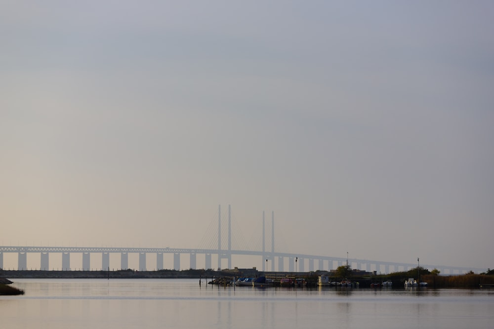 a bridge over water