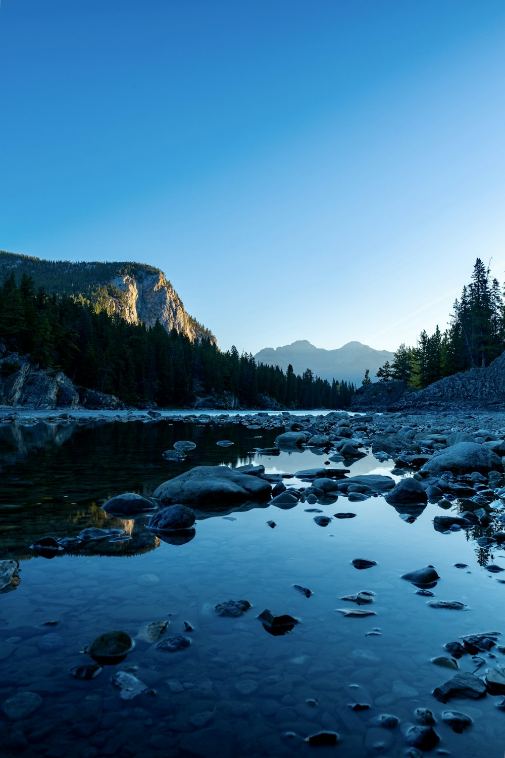 a snowy mountain landscape