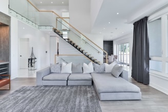 a modern looking living room