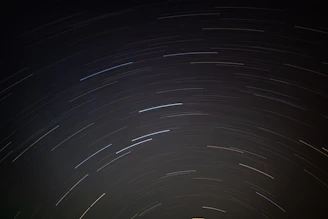 a view of the horizon of a planet from space