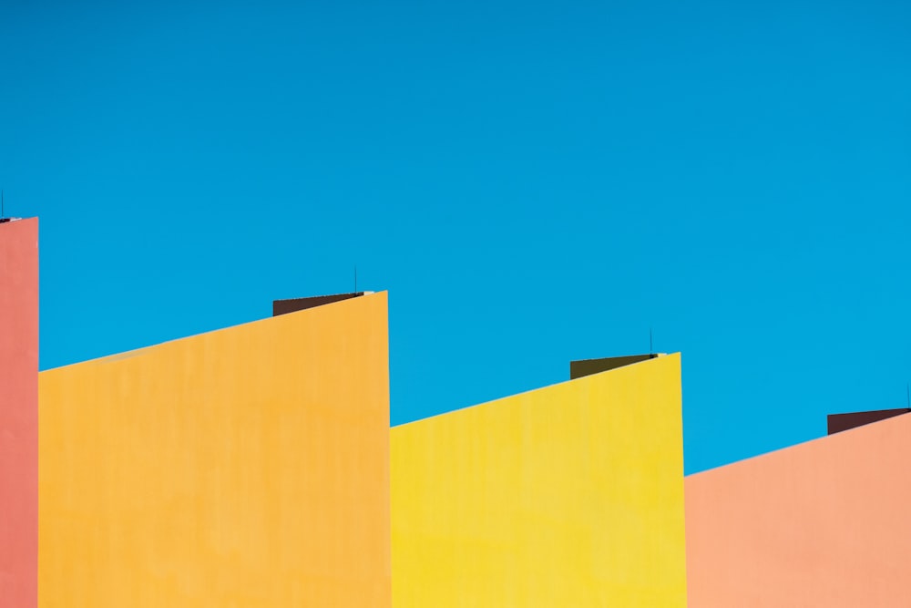 a group of colorful buildings