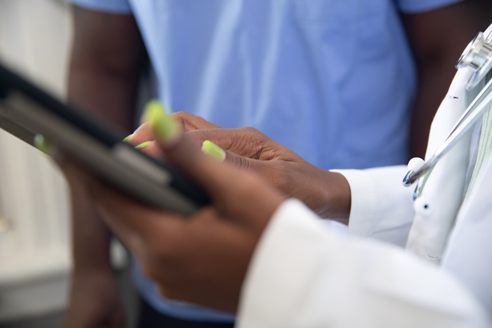 a person holding a phone