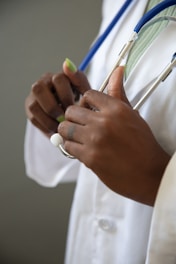 a doctor holding a stethoscope