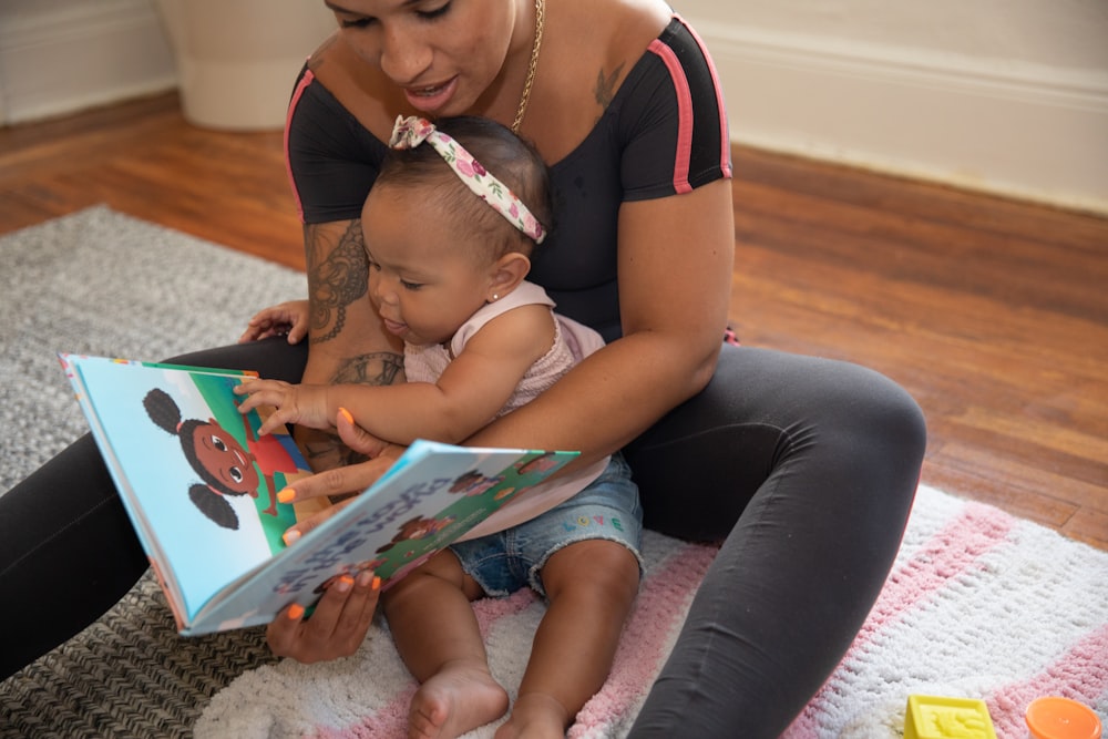 a person holding a baby