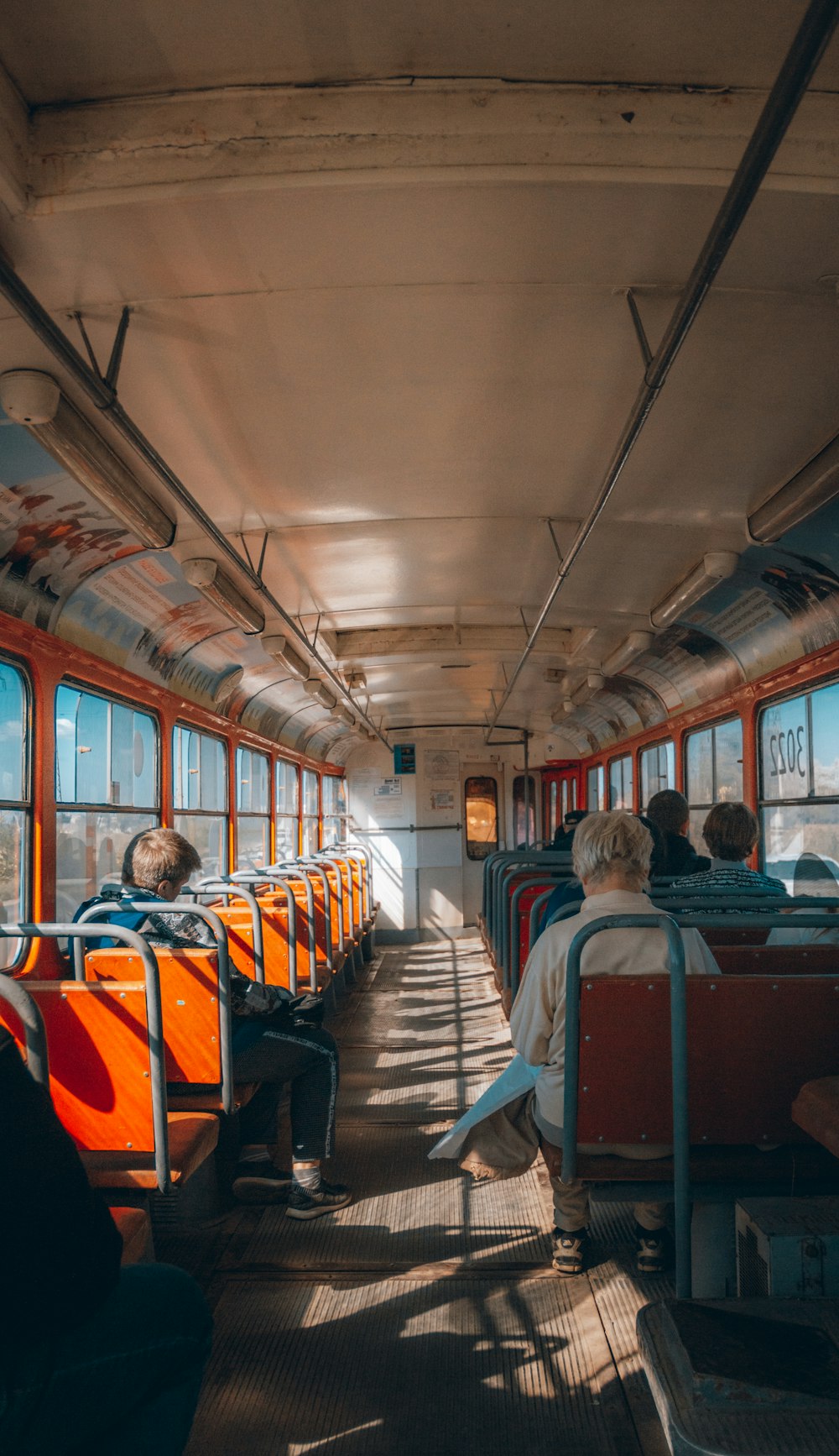 people on a bus