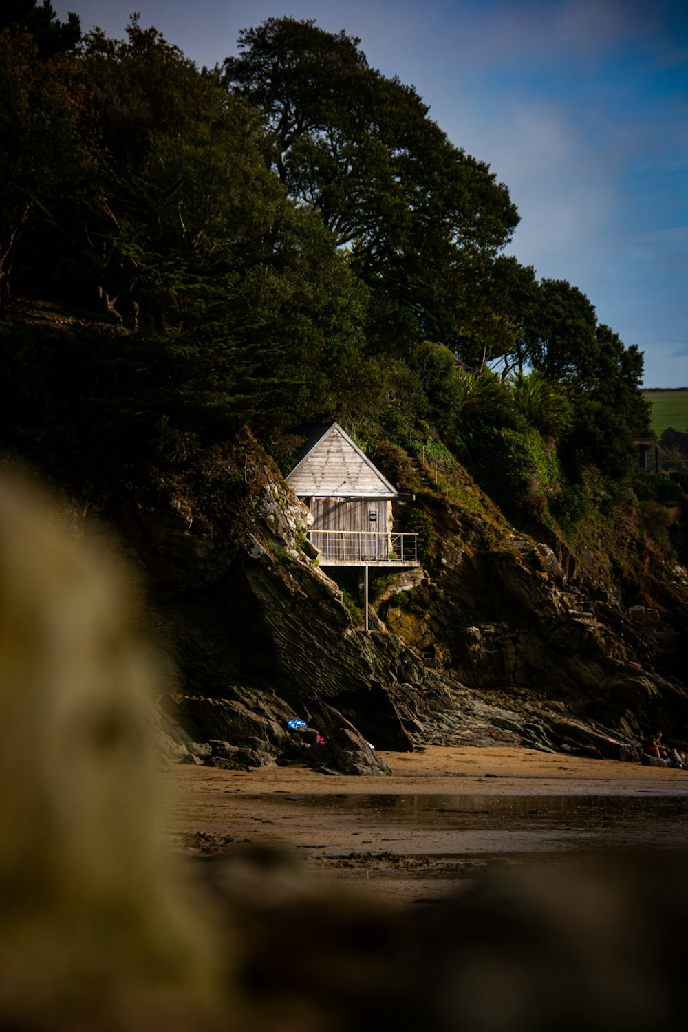 a house on a cliff