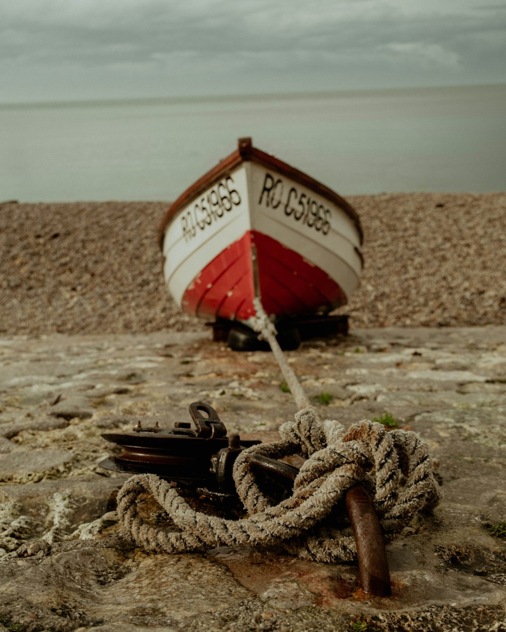 a boat on the beach