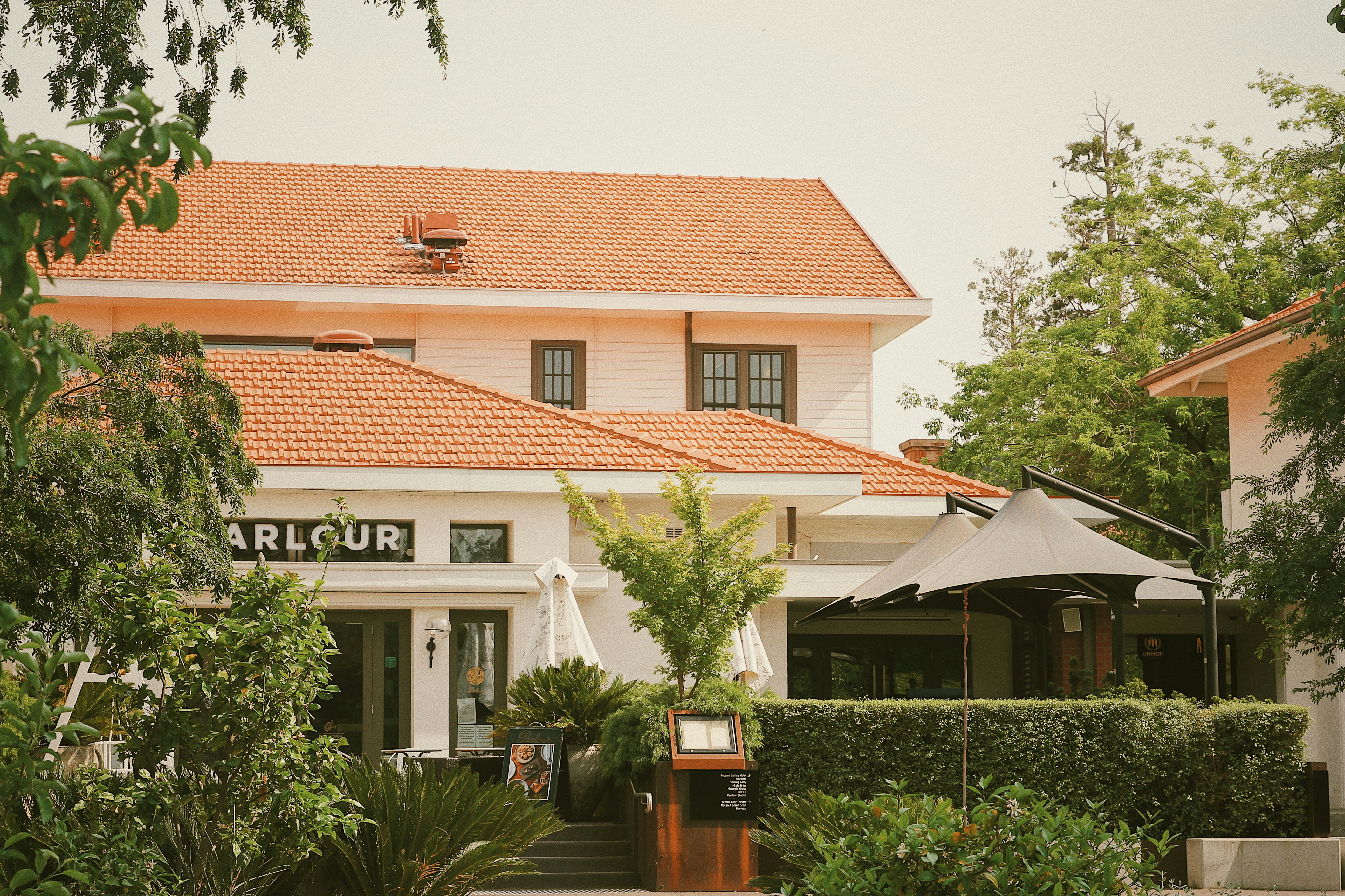 Building with signage