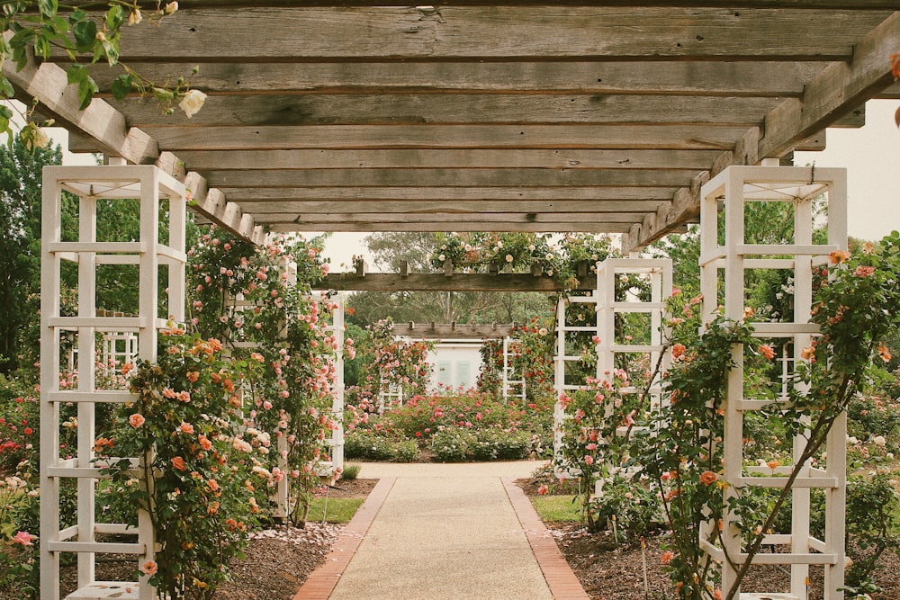 a wooden porch with a covered patio